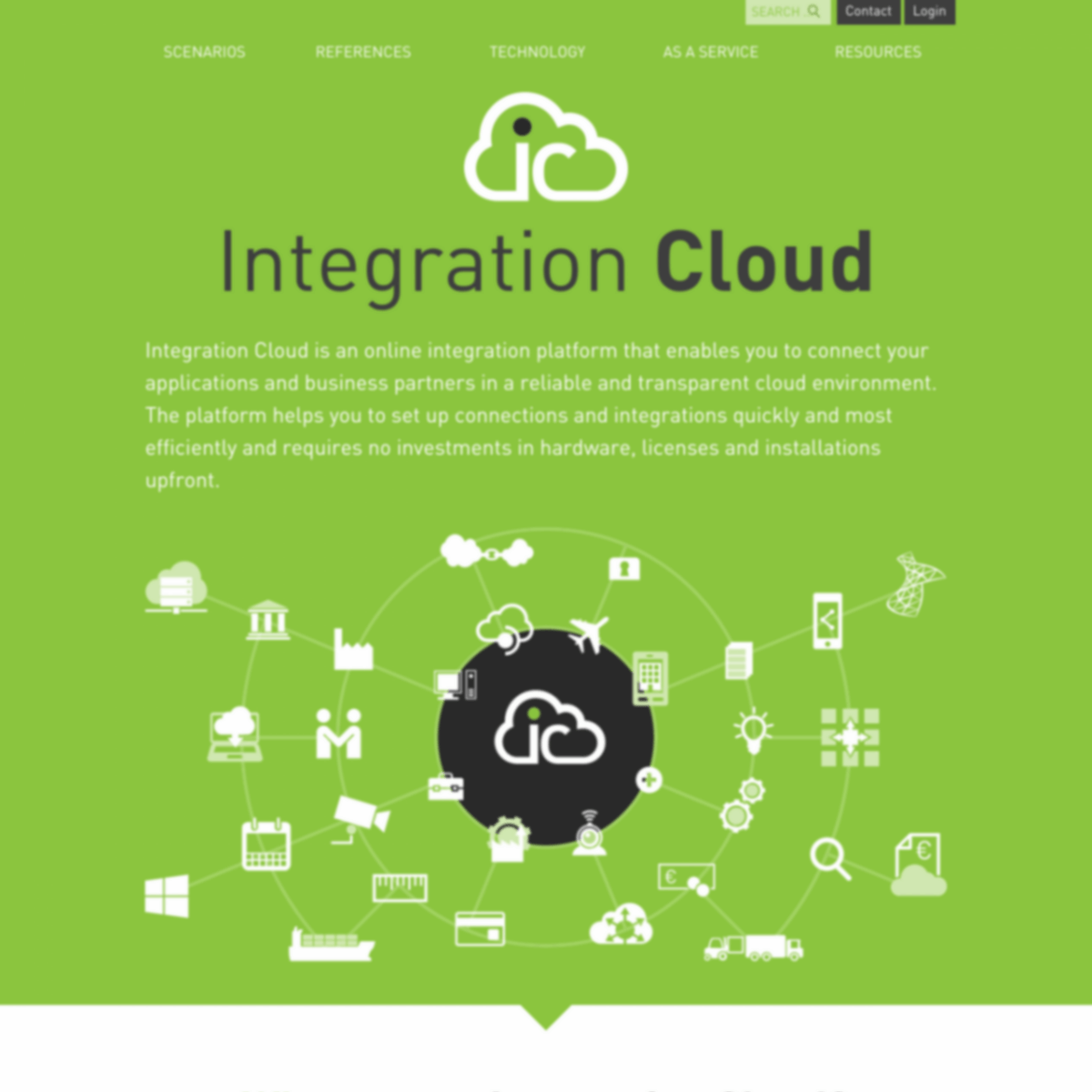 Screenshot of integrationcloud.eu