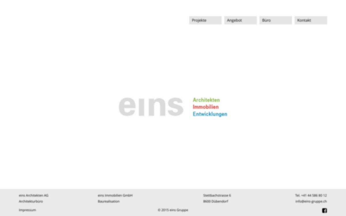 Screenshot of eins-gruppe.ch