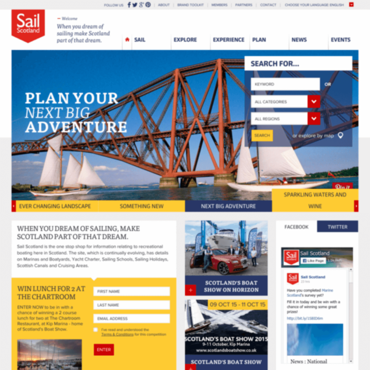 Screenshot of sailscotland.co.uk